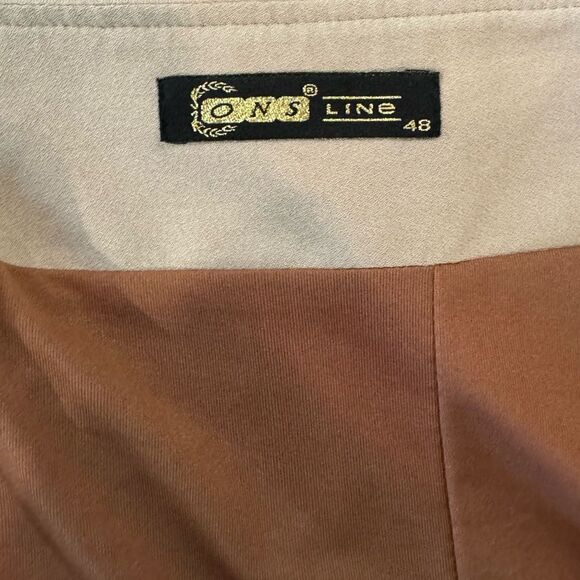 NWT ONS Line Style Pleated BOHO Striped Maxi Skirt. Size 18 - Picture 4 of 7